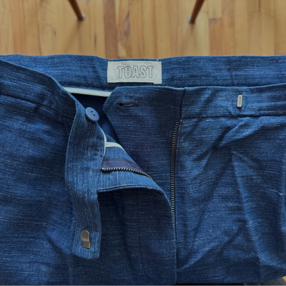 TOAST Women’s Blue Pleated Trousers